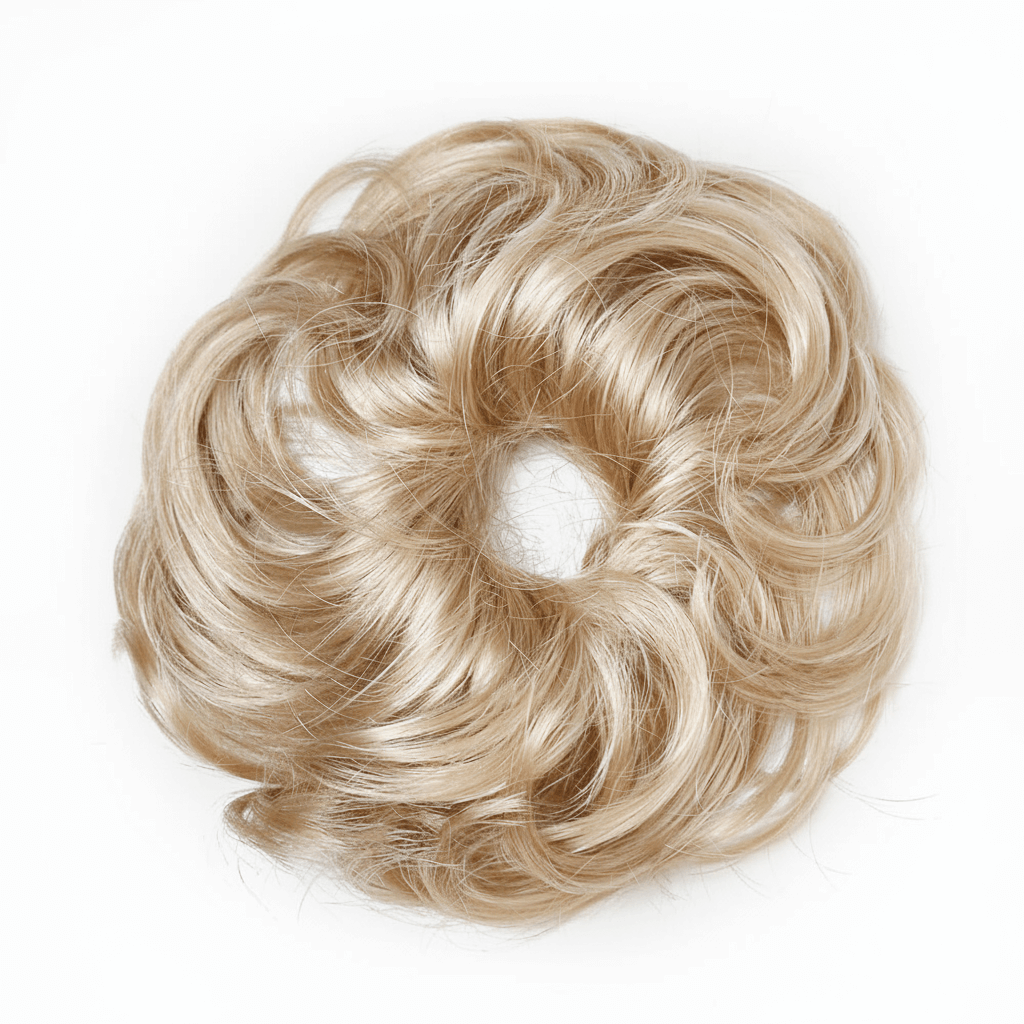 Hårelastik med hår - Pastel Blonde Mix