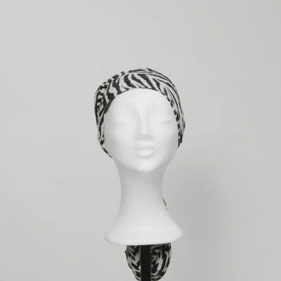 Avalon Turban Zebra Stribet med pandebånd