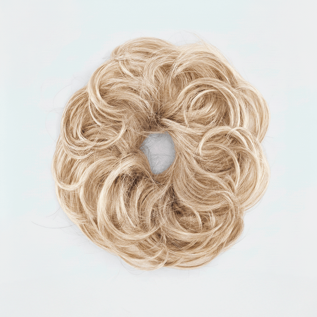 Hårelastik med hår - Sandy Blonde Mix