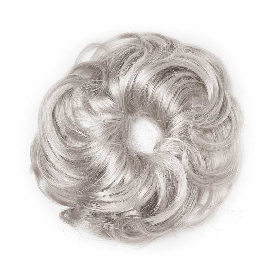 Hvidt Hårelastik med hår