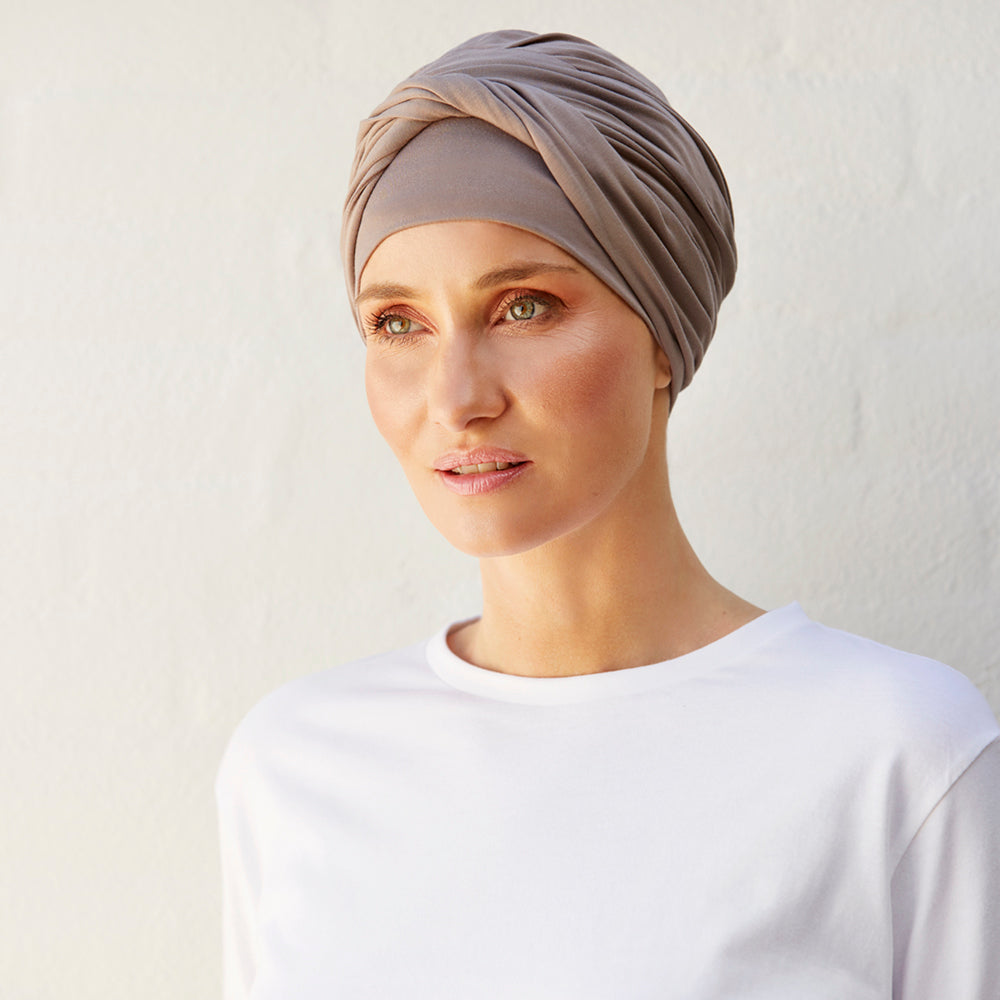 Shakti turban er feminin med let fylde